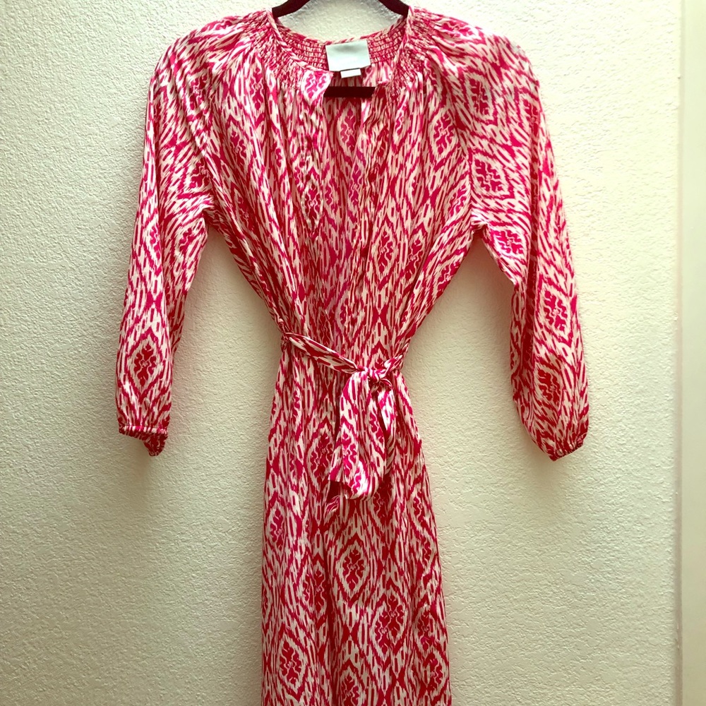 Anthropologie Maeve Pink & White Dress - S